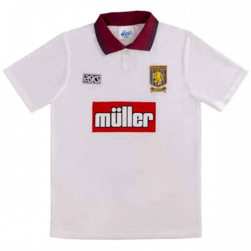Dresovi Aston Villa 1994-95 Domaći Retro - Kratki Rukavima Dresovi Aston Villa 1994-95 Domaći Retro - Kratki Rukavima