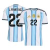 Dresovi Argentina Lautaro Martinez 22 Domaći Svjetsko Prvenstvo 2026 - Kratki Rukavima Dresovi Argentina Lautaro Martinez 22 Domaći Svjetsko Prvenstvo 2026 - Kratki Rukavima