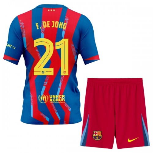 Dječji Dresovi FC Barcelona F. De Jong 21 Četvrta 2025-26 - Kratki Rukavima Dječji Dresovi FC Barcelona F. De Jong 21 Četvrta 2025-26 - Kratki Rukavima