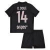 Dječji Dresovi Paris Saint-Germain D. Doue 14 Četvrta Jordan 2025-26 - Kratki Rukavima