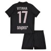 Dječji Dresovi Paris Saint-Germain Vitinha 17 Četvrta Jordan 2025-26 - Kratki Rukavima
