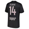 Dresovi Paris Saint-Germain D. Doue 14 Četvrta Jordan 2025-26 - Kratki Rukavima
