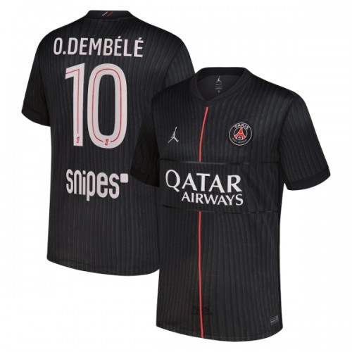 Dresovi Paris Saint-Germain O. Dembele 10 Četvrta Jordan 2025-26 - Kratki Rukavima Dresovi Paris Saint-Germain O. Dembele 10 Četvrta Jordan 2025-26 - Kratki Rukavima