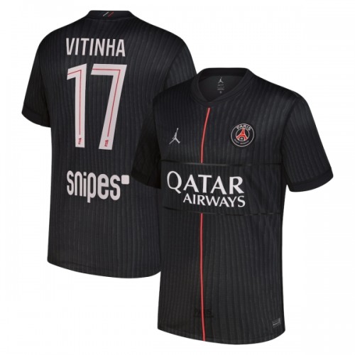Dresovi Paris Saint-Germain Vitinha 17 Četvrta Jordan 2025-26 - Kratki Rukavima Dresovi Paris Saint-Germain Vitinha 17 Četvrta Jordan 2025-26 - Kratki Rukavima