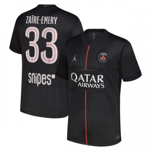 Dresovi Paris Saint-Germain Zaire-Emery 33 Četvrta Jordan 2025-26 - Kratki Rukavima Dresovi Paris Saint-Germain Zaire-Emery 33 Četvrta Jordan 2025-26 - Kratki Rukavima