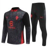 AC Milan Komplet trenirke za trening 2025-26 Quarter-zip Crna