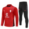 AC Milan Komplet trenirke za trening 2025-26 Quarter-zip Crvena