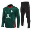 AC Milan Komplet trenirke za trening 2025-26 Quarter-zip Zelena