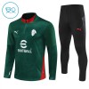 Dječji AC Milan Komplet trenirke za trening 2025-26 Quarter-zip Zelena