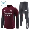 Dječji Arsenal Komplet trenirke za trening 2025-26 Quarter-zip Crvena