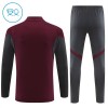 Dječji Arsenal Komplet trenirke za trening 2025-26 Quarter-zip Crvena