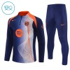 Dječji FC Barcelona Komplet trenirke za trening 2025-26 Quarter-zip Plava