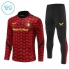 Dječji Feyenoord Rotterdam Rotterdam Komplet trenirke za trening 2025-26 Quarter-zip Crvena