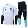 Argentina Komplet trenirke za trening 2026-27 Quarter-zip Bijela