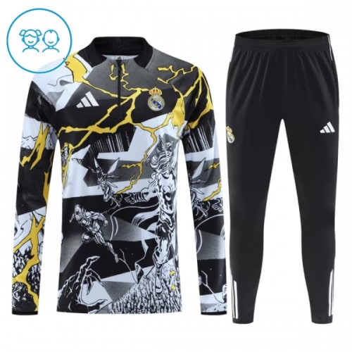 Dječji Real Madrid Marvel Komplet trenirke za trening 2026-27 Quarter-zip Crna Dječji Real Madrid Marvel Komplet trenirke za trening 2026-27 Quarter-zip Crna