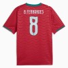 Dresovi Portugal B. Fernandes 8 Domaći Svjetsko Prvenstvo 2026 - Kratki Rukavima