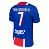 Dresovi Paris Saint-Germain Kvaratskhelia 7 Domaći 2026-27 - Kratki Rukavima