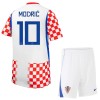 Dječji Dresovi Hrvatska Modrić 10 Domaći Svjetsko Prvenstvo 2026 - Kratki Rukavima