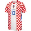 Dječji Dresovi Hrvatska Modrić 10 Domaći Svjetsko Prvenstvo 2026 - Kratki Rukavima