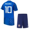 Dječji Dresovi Hrvatska Modrić 10 Gostujući Svjetsko Prvenstvo 2026 - Kratki Rukavima