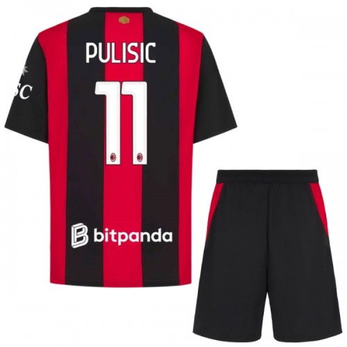 Dječji Dresovi AC Milan Pulisic 11 Domaći 2026-27 - Kratki Rukavima Dječji Dresovi AC Milan Pulisic 11 Domaći 2026-27 - Kratki Rukavima