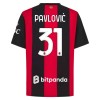 Dresovi AC Milan Pavlovic 31 Domaći 2026-27 - Kratki Rukavima Dresovi AC Milan Pavlovic 31 Domaći 2026-27 - Kratki Rukavima