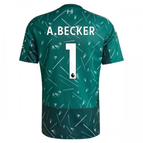 Dresovi Liverpool A. Becker 1 Golmanski Domaći 2026-27 - Kratki Rukavima Zelena Dresovi Liverpool A. Becker 1 Golmanski Domaći 2026-27 - Kratki Rukavima Zelena