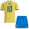 Dječji Dresovi Brazil Pele 10 Domaći Svjetsko Prvenstvo 2026 - Kratki Rukavima Dječji Dresovi Brazil Pele 10 Domaći Svjetsko Prvenstvo 2026 - Kratki Rukavima
