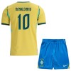 Dječji Dresovi Brazil Ronaldinho 10 Domaći Svjetsko Prvenstvo 2026 - Kratki Rukavima