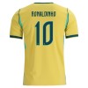 Dječji Dresovi Brazil Ronaldinho 10 Domaći Svjetsko Prvenstvo 2026 - Kratki Rukavima