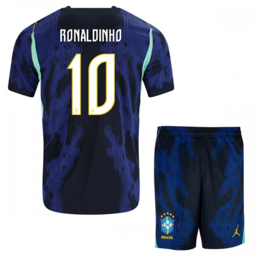 Dječji Dresovi Brazil Ronaldinho 10 Gostujući Svjetsko Prvenstvo 2026 - Kratki Rukavima Dječji Dresovi Brazil Ronaldinho 10 Gostujući Svjetsko Prvenstvo 2026 - Kratki Rukavima
