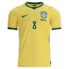 Dresovi Brazil Bruno Guimaraes 8 Domaći Svjetsko Prvenstvo 2026 - Kratki Rukavima