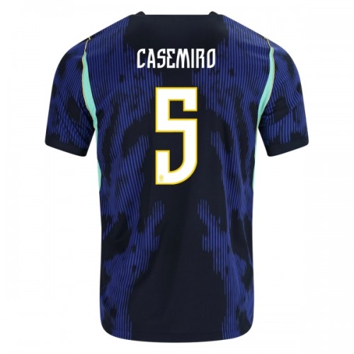 Dresovi Brazil Casemiro 5 Gostujući Svjetsko Prvenstvo 2026 - Kratki Rukavima Dresovi Brazil Casemiro 5 Gostujući Svjetsko Prvenstvo 2026 - Kratki Rukavima