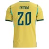Dresovi Brazil Estevao 20 Domaći Svjetsko Prvenstvo 2026 - Kratki Rukavima