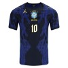 Dresovi Brazil Neymar JR 10 Gostujući Svjetsko Prvenstvo 2026 - Kratki Rukavima