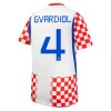 Dječji Dresovi Hrvatska Gvardiol 4 Domaći Svjetsko Prvenstvo 2026 - Kratki Rukavima