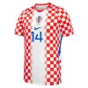 Dječji Dresovi Hrvatska Perišić 14 Domaći Svjetsko Prvenstvo 2026 - Kratki Rukavima