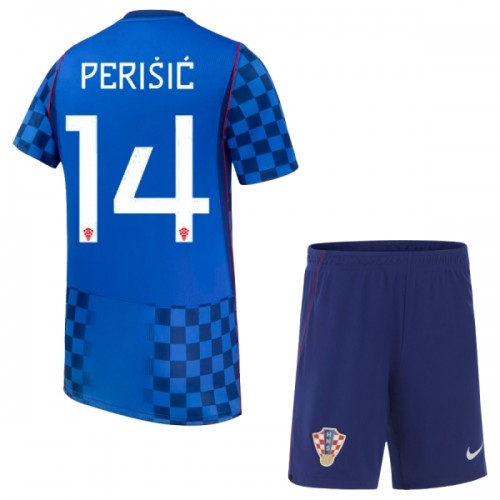 Dječji Dresovi Hrvatska Perišić 14 Gostujući Svjetsko Prvenstvo 2026 - Kratki Rukavima Dječji Dresovi Hrvatska Perišić 14 Gostujući Svjetsko Prvenstvo 2026 - Kratki Rukavima