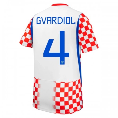 Dresovi Hrvatska Gvardiol 4 Domaći Svjetsko Prvenstvo 2026 - Kratki Rukavima Dresovi Hrvatska Gvardiol 4 Domaći Svjetsko Prvenstvo 2026 - Kratki Rukavima