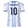 Dječji Dresovi Argentina Maradona 10 Domaći Svjetsko Prvenstvo 2026 - Kratki Rukavima