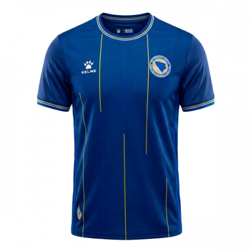 Dresovi Bosnia and Herzegovina Domaći Svjetsko Prvenstvo 2026 - Kratki Rukavima Dresovi Bosnia and Herzegovina Domaći Svjetsko Prvenstvo 2026 - Kratki Rukavima
