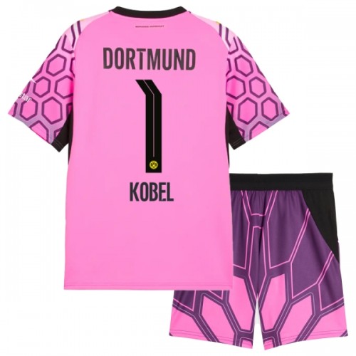 Dječji Dresovi Borussia Dortmund Kobel 1 Gostujući Golmanski 2026-27 - Kratki Rukavima Ružičasta Dječji Dresovi Borussia Dortmund Kobel 1 Gostujući Golmanski 2026-27 - Kratki Rukavima Ružičasta