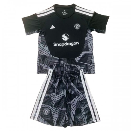 Dječji Dresovi Manchester United Golmanski 2026-27 - Kratki Rukavima Crna Dječji Dresovi Manchester United Golmanski 2026-27 - Kratki Rukavima Crna