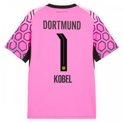 Dresovi Borussia Dortmund Kobel 1 Gostujući Golmanski 2026-27 - Kratki Rukavima Ružičasta Dresovi Borussia Dortmund Kobel 1 Gostujući Golmanski 2026-27 - Kratki Rukavima Ružičasta