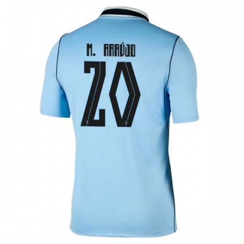 Dresovi Urugvaj Maximiliano Araujo 20 Domaći Svjetsko Prvenstvo 2026 - Kratki Rukavima Dresovi Urugvaj Maximiliano Araujo 20 Domaći Svjetsko Prvenstvo 2026 - Kratki Rukavima