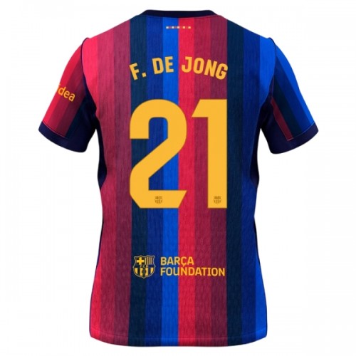 Dresovi FC Barcelona F. De Jong 21 Domaći 2026-27 - Kratki Rukavima Dresovi FC Barcelona F. De Jong 21 Domaći 2026-27 - Kratki Rukavima