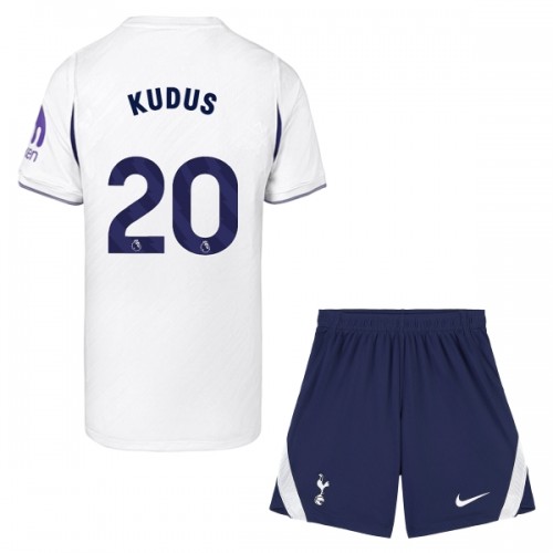 Dječji Dresovi Tottenham Hotspur Kudus 20 Domaći 2026-27 - Kratki Rukavima Dječji Dresovi Tottenham Hotspur Kudus 20 Domaći 2026-27 - Kratki Rukavima