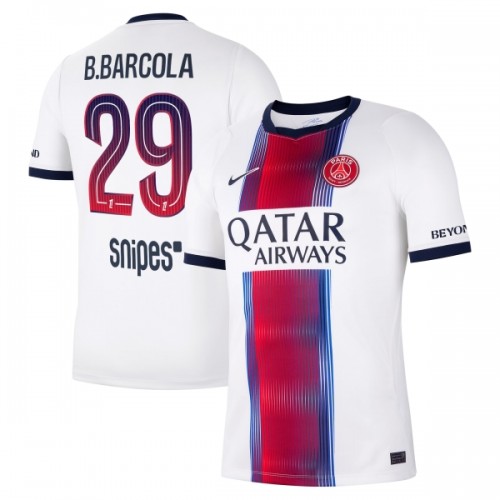 Dresovi Paris Saint-Germain Bradley Barcola 29 Gostujući 2026-27 - Kratki Rukavima Dresovi Paris Saint-Germain Bradley Barcola 29 Gostujući 2026-27 - Kratki Rukavima