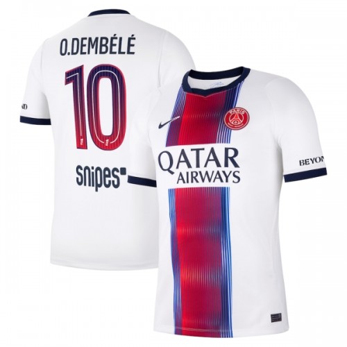 Dresovi Paris Saint-Germain O. Dembele 10 Gostujući 2026-27 - Kratki Rukavima Dresovi Paris Saint-Germain O. Dembele 10 Gostujući 2026-27 - Kratki Rukavima