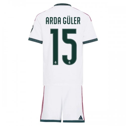 Dječji Dresovi Real Madrid Arda Guler 15 Domaći 2026-27 - Kratki Rukavima Dječji Dresovi Real Madrid Arda Guler 15 Domaći 2026-27 - Kratki Rukavima